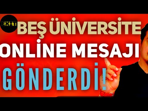 BEŞ ÜNİVERSİTE DAHA ONLİNE MESAJI GÖNDERDİ! ÜNİVERSİTELERDE ONLİNE DUYURULAR 📢 #okullarkapanacakmı