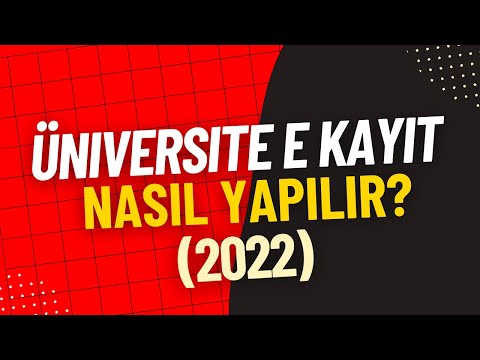 E-DEVLETTEN ÜNİVERSİTE E KAYIT NASIL YAPILIR? (2022)