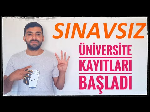 SINAVSIZ ÜNİVERSİTE KAYITLARI BAŞLADI ! SINAVSIZ İKİNCİ ÜNİVERSİTE NEDİR? (NASIL KAYIT OLABİLİRİM?)