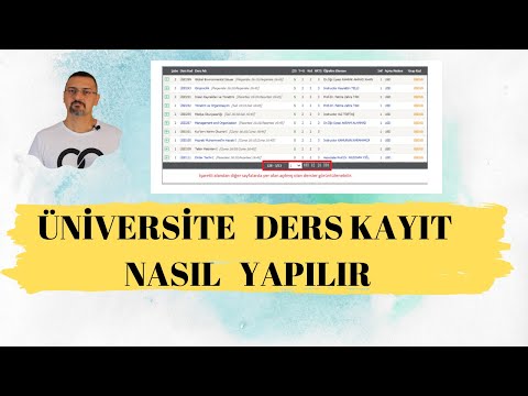 ÜNİVERSİTE DERS KAYIT NASIL YAPILIR?