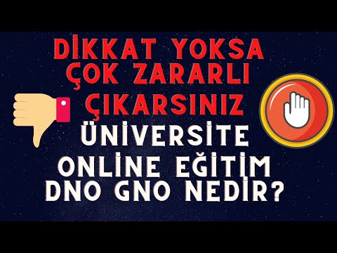 Üniversite online eğitim-DNO nedir?- GNO nedir?-Yüksek lisans-Dgs-Erasmus-Üniversite sınıfta kalmak