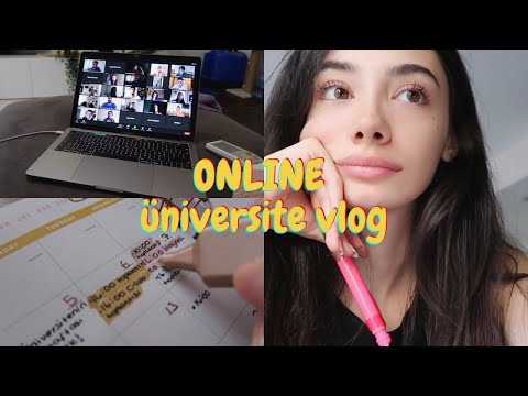 ÜNİVERSİTENİN İLK HAFTASI | Online eğitim, Okula dönüş, Üniversite vlog